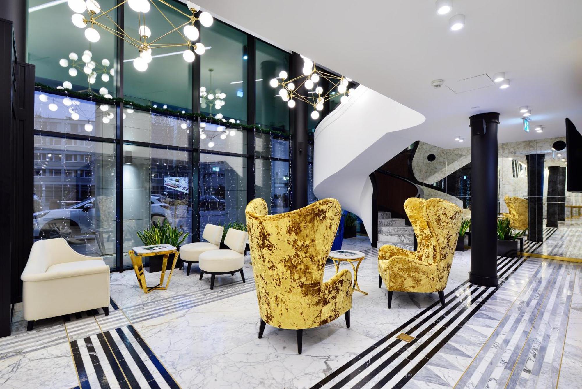 Hotel Ferreus Modern Art Deco Cracovia Exterior foto Lobby